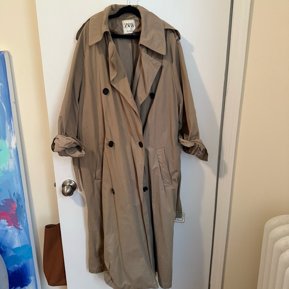 Zara oversized slouchy trench coat